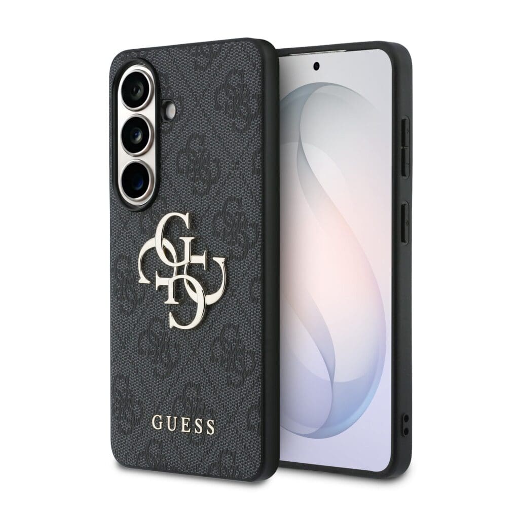 Guess PU 4G Metal Logo Grey Samsung Galaxy S26 Plus Tok