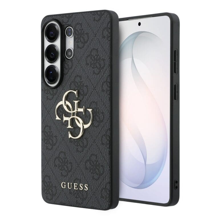 Guess PU 4G Metal Logo Grey Samsung Galaxy S26 Ultra Tok