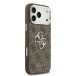 Guess PU 4G Metal Logo Silver Brown iPhone 17 Pro Max Tok