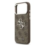 Guess PU 4G Metal Logo Silver Brown iPhone 17 Pro Max Tok