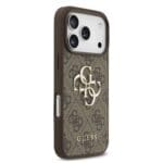 Guess PU 4G Metal Logo Strap Brown iPhone 17 Pro Tok