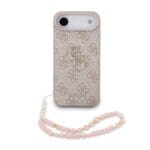 Guess PU 4G Metal Logo Strap Pink iPhone 17 Air Tok