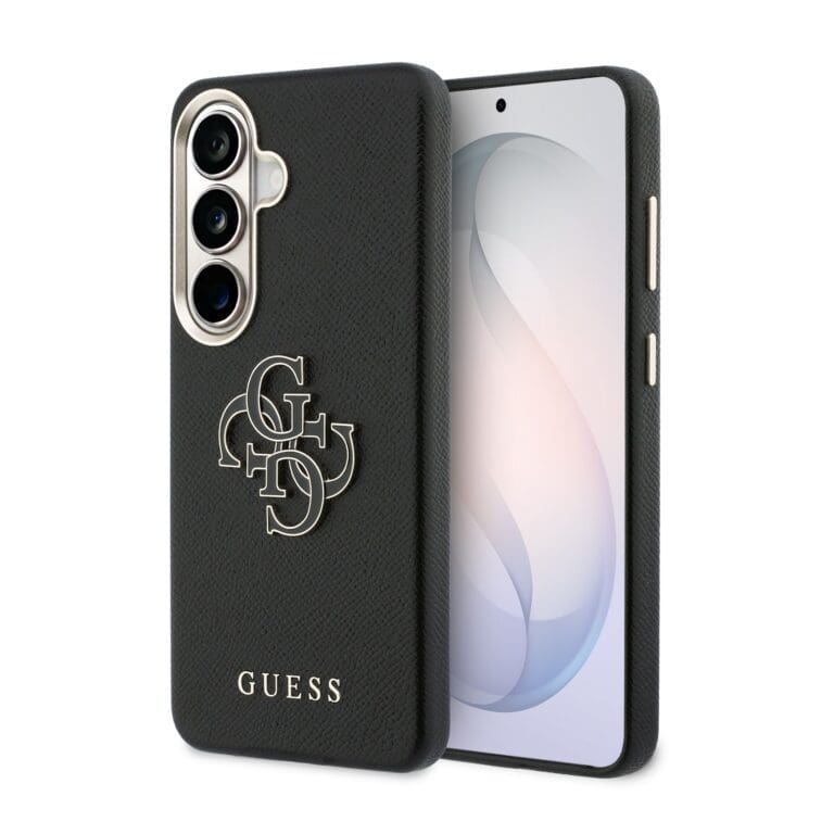 Guess PU 4G Resin Metal Logo Black Samsung Galaxy S26 Tok