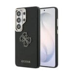 Guess PU 4G Resin Metal Logo Black Samsung Galaxy S26 Ultra Tok