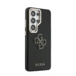 Guess PU 4G Resin Metal Logo Black Samsung Galaxy S26 Ultra Tok