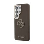 Guess PU 4G Resin Metal Logo Brown Samsung Galaxy S26 Ultra Tok