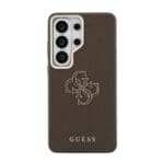 Guess PU 4G Resin Metal Logo Brown Samsung Galaxy S26 Ultra Tok