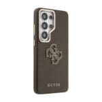 Guess PU 4G Resin Metal Logo Brown Samsung Galaxy S26 Ultra Tok