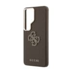 Guess PU 4G Resin Metal Logo Brown Samsung Galaxy S26 Ultra Tok