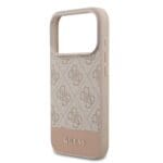Guess PU 4G Stripe Pink iPhone 17 Pro Tok