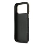 Guess PU Grained 4G Logo Stand Camera Frame Black iPhone 17 Pro Max Tok
