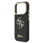 Guess PU Grained 4G Logo Stand Camera Frame Black iPhone 17 Pro Tok