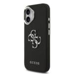 Guess PU Grained 4G Metal Logo Black iPhone 17 Tok