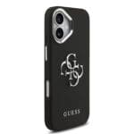 Guess PU Grained 4G Metal Logo Black iPhone 17 Tok