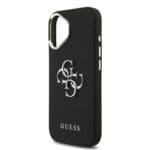 Guess PU Grained 4G Metal Logo Black iPhone 17 Tok