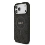 Guess PU Leather 4G Colored Ring MagSafe Black iPhone 17 Pro Max Tok