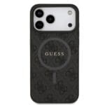 Guess PU Leather 4G Colored Ring MagSafe Black iPhone 17 Pro Max Tok