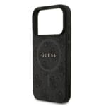 Guess PU Leather 4G Colored Ring MagSafe Black iPhone 17 Pro Tok