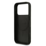 Guess PU Leather 4G Colored Ring MagSafe Black iPhone 17 Pro Tok