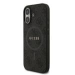 Guess PU Leather 4G Colored Ring MagSafe Black iPhone 17 Tok