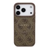 Guess PU Leather 4G Colored Ring MagSafe Brown iPhone 17 Pro Tok