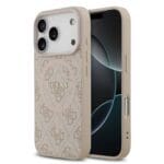 Guess PU Leather 4G Colored Ring MagSafe Pink iPhone 17 Pro Tok