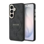 Guess PU Leather 4G Gold Frame Magnetic Black Samsung Galaxy S26 Plus Tok