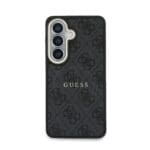 Guess PU Leather 4G Gold Frame Magnetic Black Samsung Galaxy S26 Plus Tok