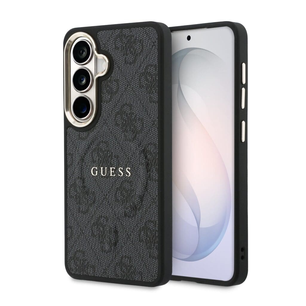 Guess PU Leather 4G Gold Frame Magnetic Black Samsung Galaxy S26 Tok