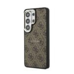 Guess PU Leather 4G Gold Frame Magnetic Brown Samsung Galaxy S26 Ultra Tok