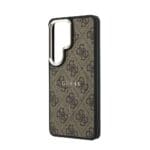 Guess PU Leather 4G Gold Frame Magnetic Brown Samsung Galaxy S26 Ultra Tok