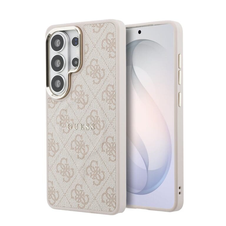 Guess PU Leather 4G Gold Frame Magnetic Pink Samsung Galaxy S26 Ultra Tok