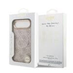 Guess PU Leather 4G Gold Frame MagSafe Pink iPhone 17 Air Tok