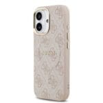 Guess PU Leather 4G Gold Frame MagSafe Pink iPhone 17 Tok