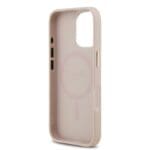 Guess PU Leather 4G Gold Frame MagSafe Pink iPhone 17 Tok