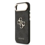Guess PU Leather 4G Metal Logo Gold Frame Black iPhone 17 Air Tok