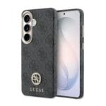 Guess PU Leather 4G Strass Logo Gold Frame Magnetic Black Samsung Galaxy S26 Tok