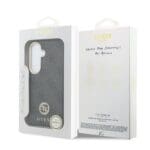 Guess PU Leather 4G Strass Logo Gold Frame Magnetic Black Samsung Galaxy S26 Tok