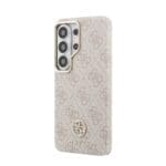 Guess PU Leather 4G Strass Logo Gold Frame Magnetic Pink Samsung Galaxy S26 Ultra Tok