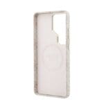 Guess PU Leather 4G Strass Logo Gold Frame Magnetic Pink Samsung Galaxy S26 Ultra Tok