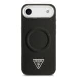 Guess PU Leather Triangle Logo MagSafe Black iPhone 17 Air Tok