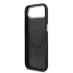 Guess PU Leather Triangle Logo MagSafe Black iPhone 17 Air Tok