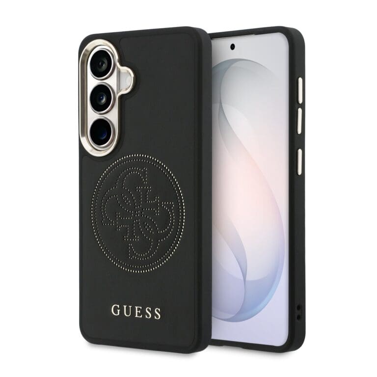 Guess PU Perforated 4G Logo Magnetic Black Samsung Galaxy S26 Tok