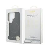 Guess PU Perforated 4G Logo Magnetic Black Samsung Galaxy S26 Ultra Tok