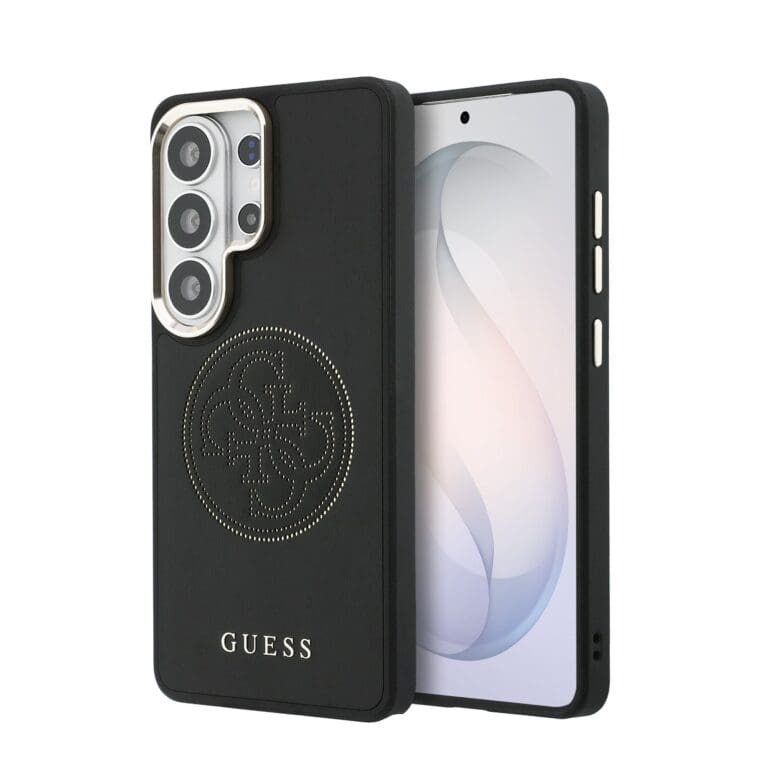 Guess PU Perforated 4G Logo Magnetic Black Samsung Galaxy S26 Ultra Tok