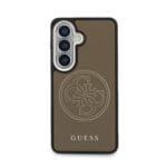 Guess PU Perforated 4G Logo Magnetic Brown Samsung Galaxy S26 Tok