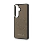 Guess PU Perforated 4G Logo Magnetic Brown Samsung Galaxy S26 Tok