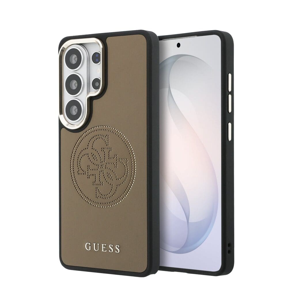 Guess PU Perforated 4G Logo Magnetic Brown Samsung Galaxy S26 Ultra Tok