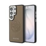 Guess PU Perforated 4G Logo Magnetic Brown Samsung Galaxy S26 Ultra Tok