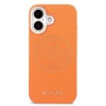 Guess PU Perforated 4G Logo MagSafe Orange iPhone 17 Tok